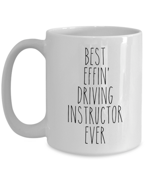 Gift For Driving Instructor Best Effin' Driving Instructor Ever Mug Coffee Cup Funny Coworker Gifts