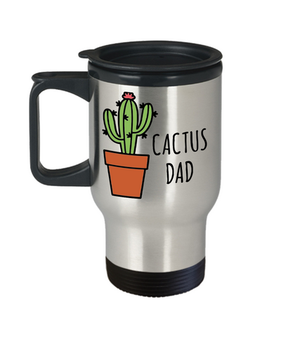Cactus Dad Mug Stainless Steel Insulated Travel Coffee Cup Gift-Cute But Rude