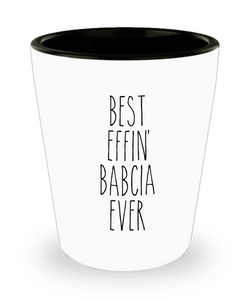 Polish Babcia Gifts, Babcia Gift, Gift From Grandkids, Best Effin Babcia Ever Ceramic Shot Glass