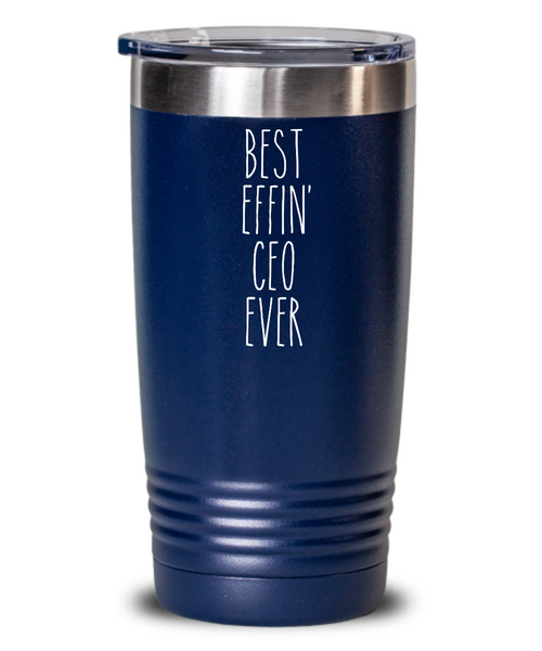 Gift For Ceo Best Effin' Ceo Ever Insulated Drink Tumbler Travel Cup Funny Coworker Gifts