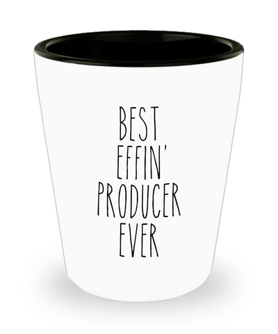 Gift For Producer Best Effin' Producer Ever Ceramic Shot Glass Funny Coworker Gifts