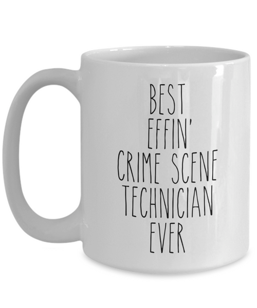 Gift For Crime Scene Technician Best Effin' Crime Scene Technician Ever Mug Coffee Cup Funny Coworker Gifts