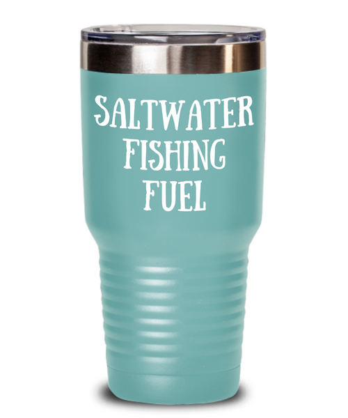 Saltwater Fishing Mug, Fishing Tumbler, Fishing Gifts, Fish Coffee Cup, Saltwater Fishing Fuel