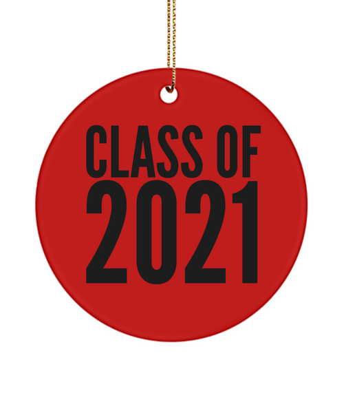 Class Of 2021 Ceramic Christmas Tree Ornament