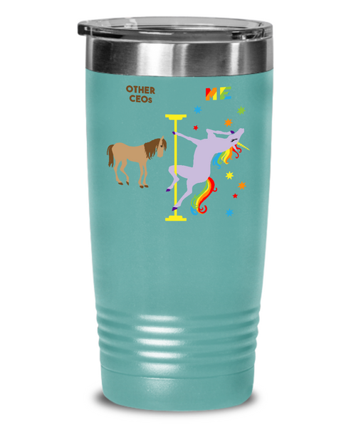 Gift For Ceo Rainbow Unicorn Mug Cute Insulated Drink Tumbler Travel Coffee Cup
