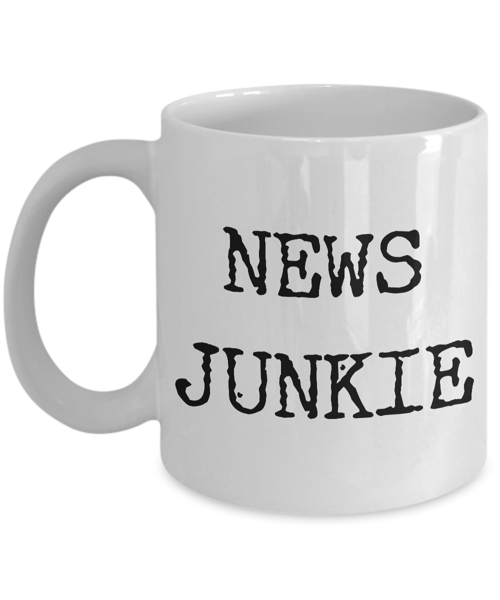 Gifts for Journalists - Editor Mug - Reporter Mug - News Junkie Coffee Mug-Cute But Rude