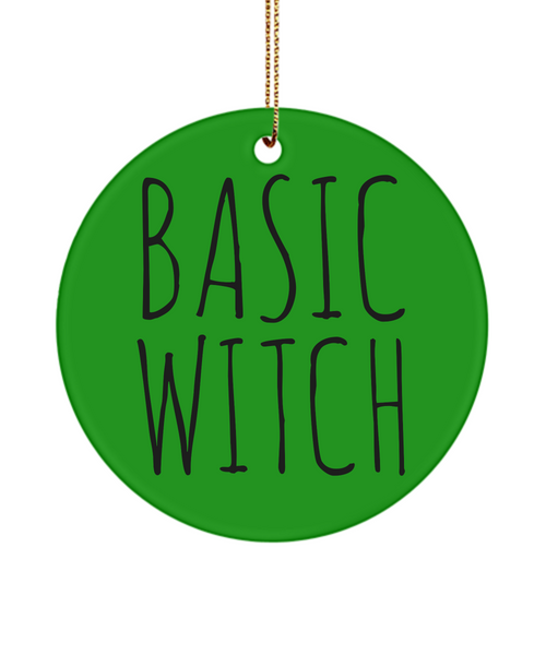 Halloween Witch Ornament Basic Witch Ceramic Christmas Tree Ornament