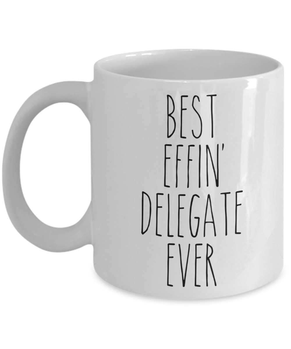 Gift For Delegate Best Effin' Delegate Ever Mug Coffee Cup Funny Coworker Gifts
