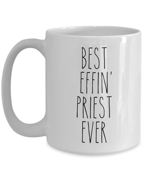 Gift For Priest Best Effin' Priest Ever Mug Coffee Cup Funny Coworker Gifts