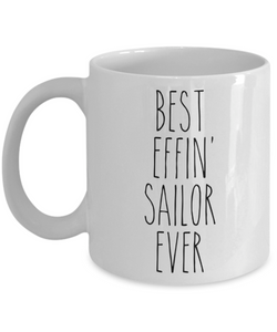 Gift For Sailor Best Effin' Sailor Ever Mug Coffee Cup Funny Coworker Gifts