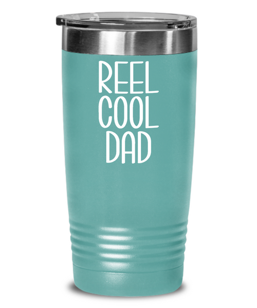 Dad Fishing Tumbler Funny Fly Fisherman Gift Father's Day Insulated Travel Coffee Cup BPA Free