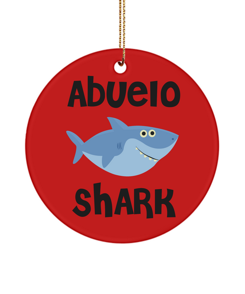Abuelo Shark Christmas Tree Ornament Ceramic Ornaments