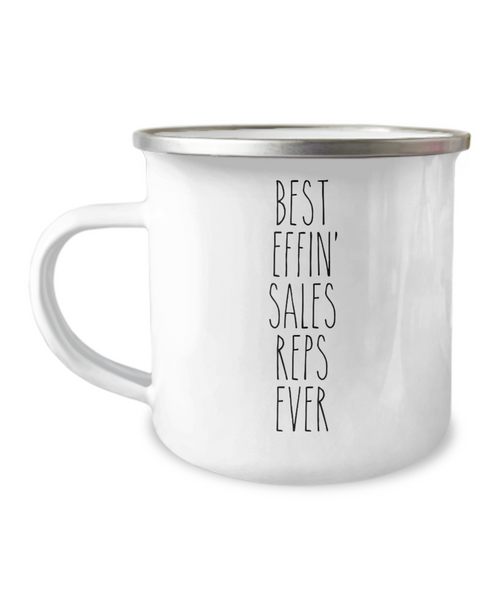 Gift For Sales Reps Best Effin' Sales Reps Ever Camping Mug Coffee Cup Funny Coworker Gifts
