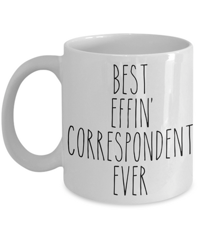 Gift For Correspondent Best Effin' Correspondent Ever Mug Coffee Cup Funny Coworker Gifts