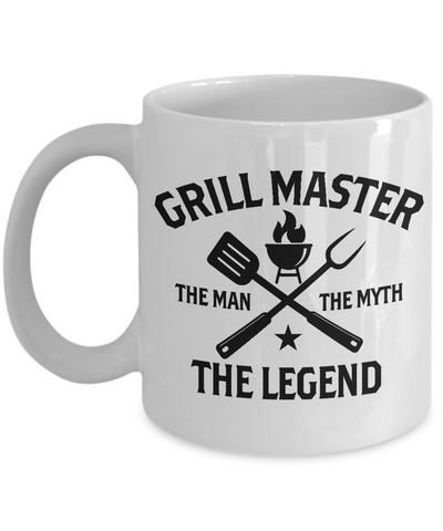Grill Master The Man The Myth The Legend Mug Coffee Cup Funny Gift
