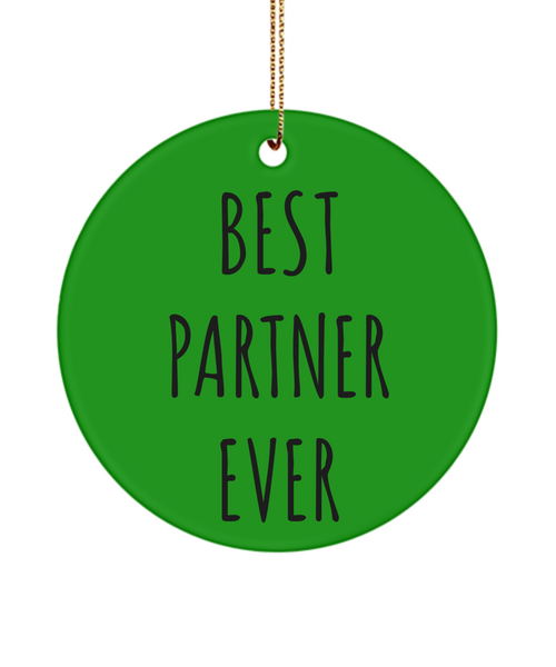 Best Partner Ever Anniversary Present Ceramic Christmas Tree Ornament