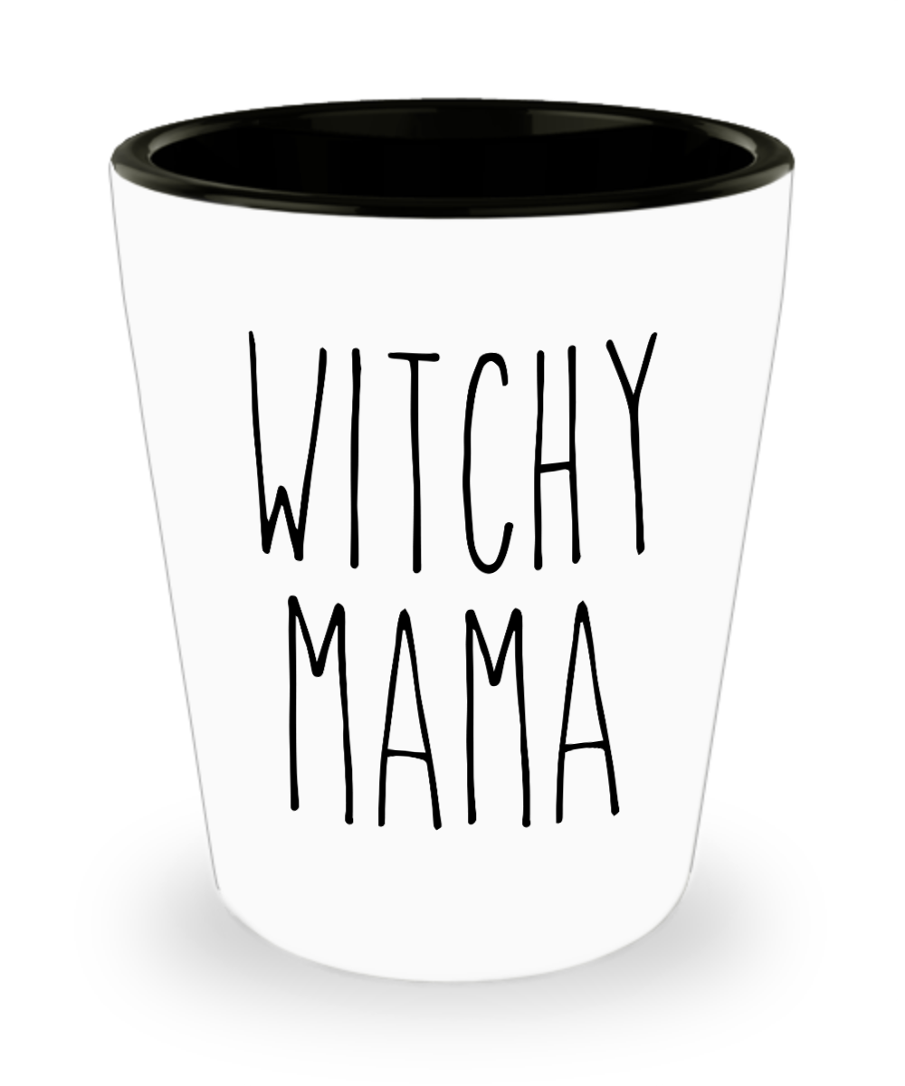 Witchy Mama Ceramic Shot Glass Funny Gift