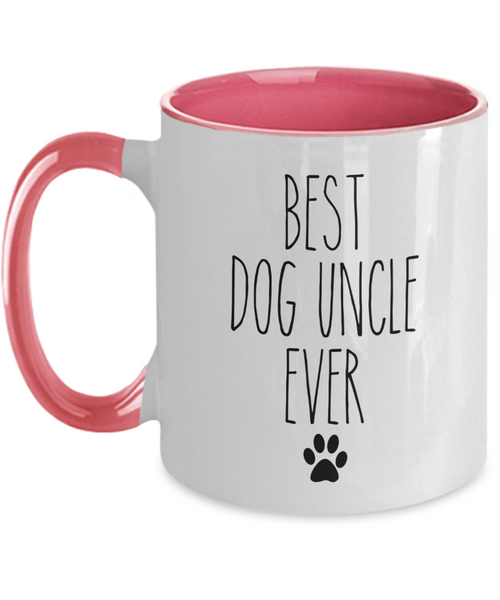 Best Dog Uncle Ever Mug Two-Tone Coffee Cup Funny Gift