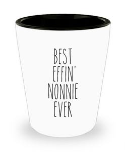 Gift For Nonnie Best Effin' Nonnie Ever Ceramic Shot Glass Funny Coworker Gifts