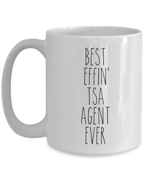 Gift For Tsa Agent Best Effin' Tsa Agent Ever Mug Coffee Cup Funny Coworker Gifts