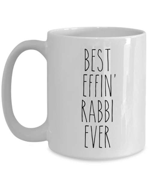 Gift For Rabbi Best Effin' Rabbi Ever Mug Coffee Cup Funny Coworker Gifts