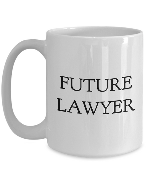 Future Lawyer Coffee Mug - Law Student Coffee Mug Ceramic Tea Cup - Law Student Gifts for Women & Men - Future Lawyer Gifts-Cute But Rude