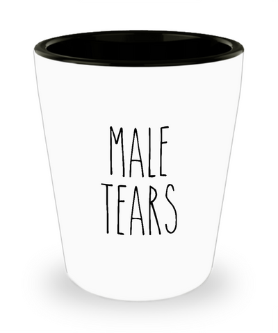 Male Tears Ceramic Shot Glass Funny Gift