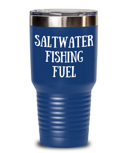 Saltwater Fishing Mug, Fishing Tumbler, Fishing Gifts, Fish Coffee Cup, Saltwater Fishing Fuel