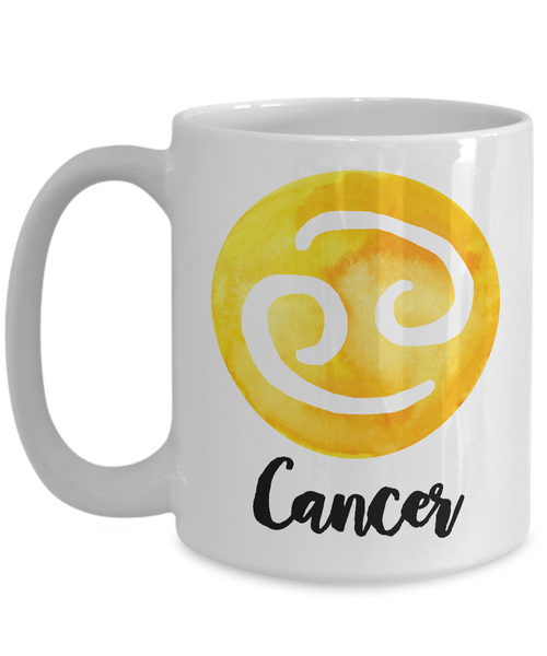 Zodiac Cancer Horoscope Coffee Mug - Astrology Gift - Metaphysical, Celestial, Astrology, Horoscopes-Cute But Rude
