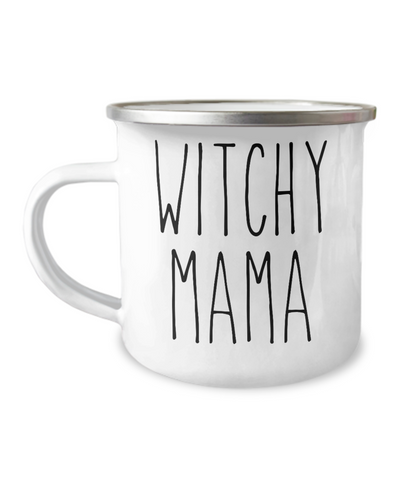Witchy Mama Metal Camping Mug Coffee Cup Funny Gift