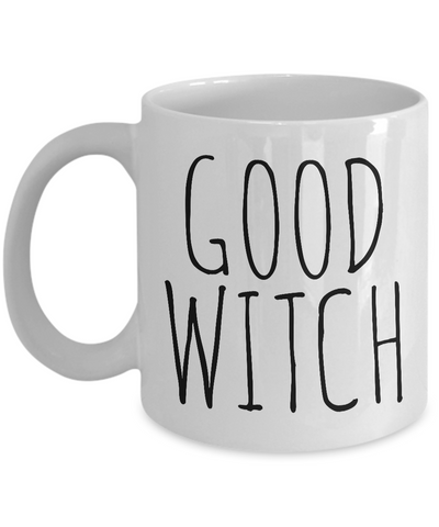 Good Witch Mug Funny Halloween Ceramic Coffee Cup Gifts for Witches-Cute But Rude