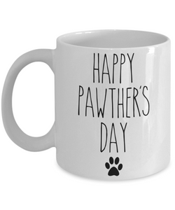 Happy Pawther's Day Dog Dad Mugs Funny Coffee Cup for Father's Day Mug From Dog