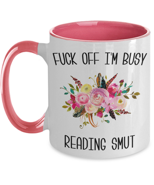 Smut Reader, Romance Reader, Smut Books, Smut Book, Book Smut Mug Two Toned Coffee Cup