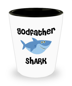 Be My Godfather Proposal Gifts Shark Ceramic Shot Glass