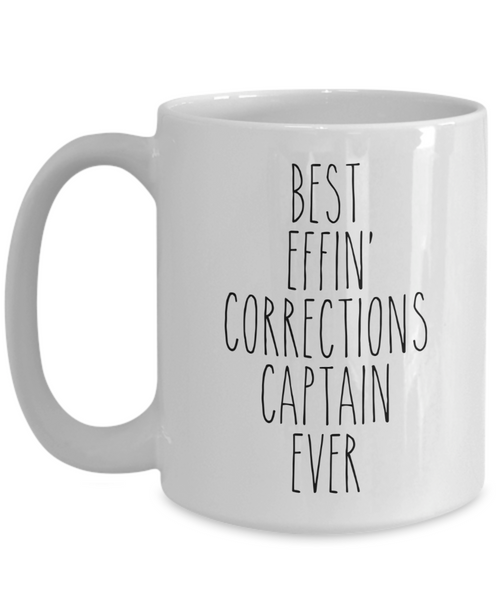 Gift For Corrections Captain Best Effin' Corrections Captain Ever Mug Coffee Cup Funny Coworker Gifts