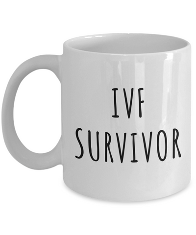 IVF Gifts for Women Men Sister IVF Survivor Mug Coffee Cup-Cute But Rude