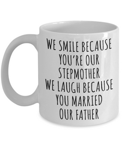Stepmom Mug From Kids Step Mom Gifts Stepmother Mug Gifts for Step-Mom Present for Stepparent Mother's Day Funny Gift for Stepmom Coffee Cup