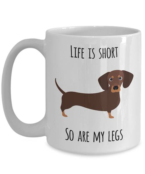 Funny Dachshund Coffee Mug - Dachshund Gifts for Men and Women - Gifts for Dachshund Lovers - Wiener Dog Mug-Cute But Rude