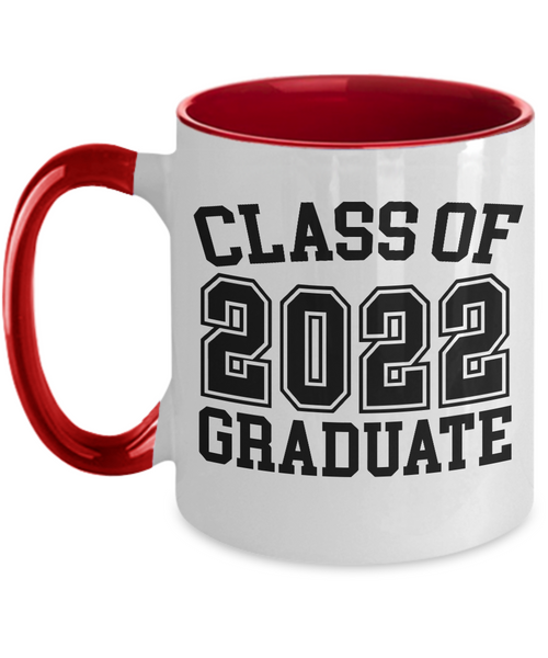 Class of 2022 Graduate Mug Two-Tone Coffee Cup Funny Gift