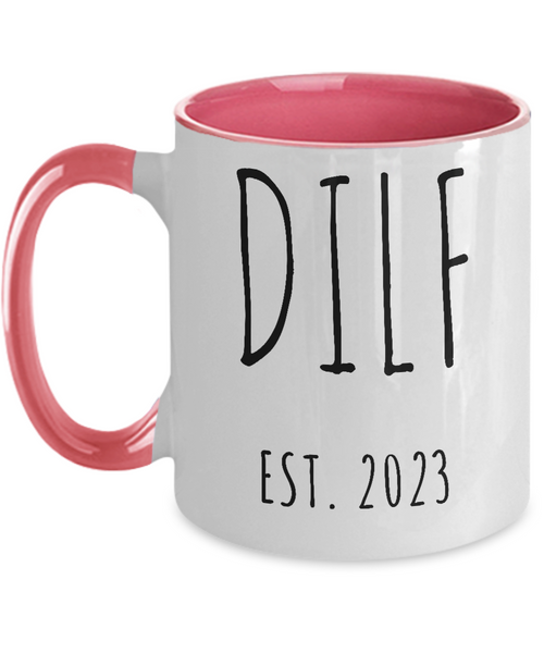DILF 2023 Two-Tone Mug Coffee Cup Funny Gift
