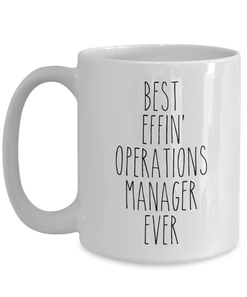 Gift For Operations Manager Best Effin' Operations Manager Ever Mug Coffee Cup Funny Coworker Gifts