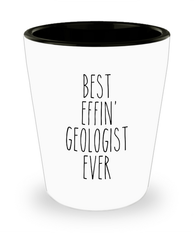 Gift For Geologist Best Effin' Geologist Ever Ceramic Shot Glass Funny Coworker Gifts