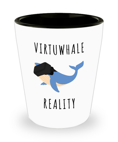 VR Gifts Virtual Reality Virtuwhale Whale Ceramic Shot Glass