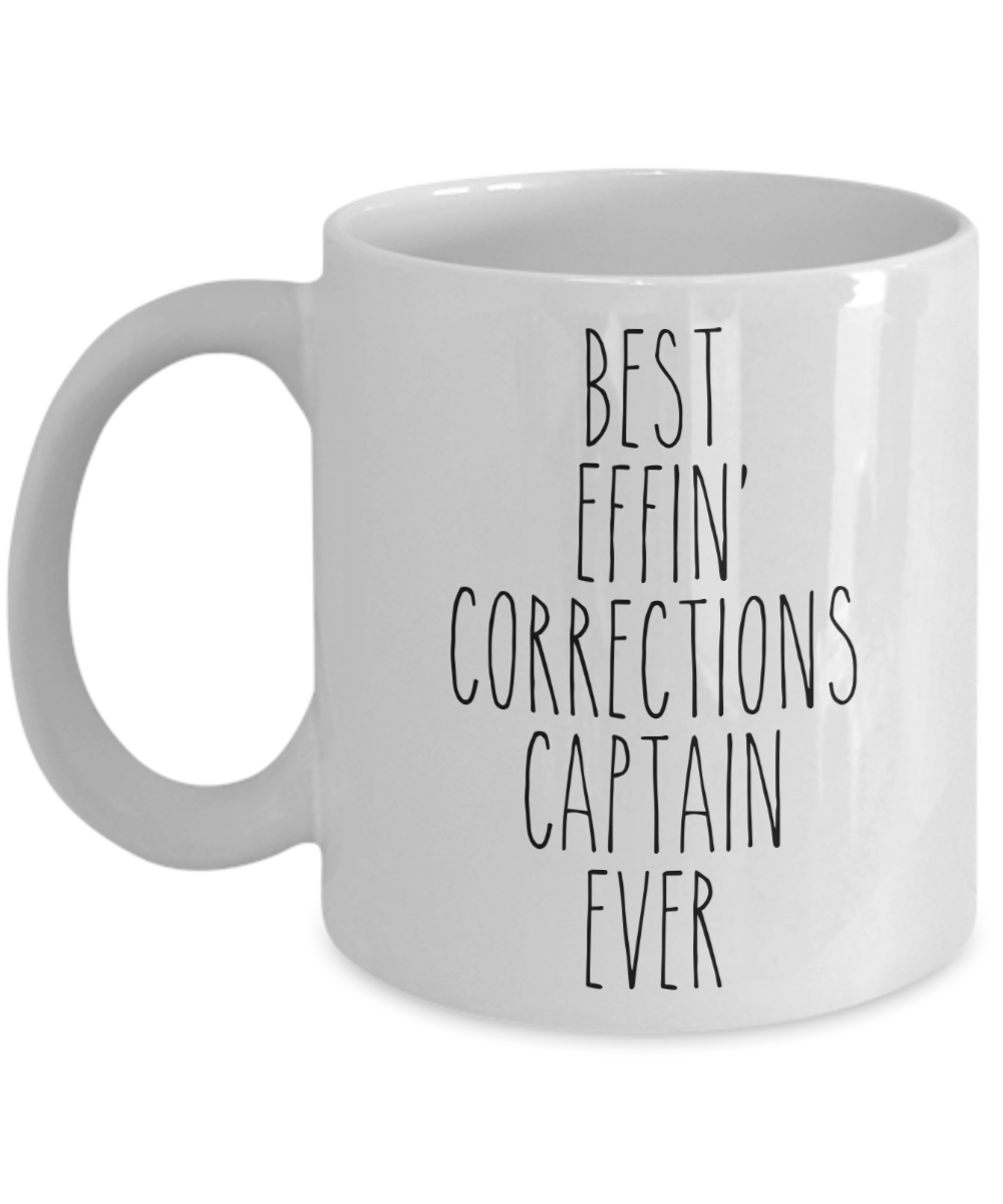 Gift For Corrections Captain Best Effin' Corrections Captain Ever Mug Coffee Cup Funny Coworker Gifts