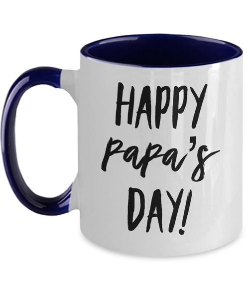 Happy Papa's Day Two-Tone Mug Coffee Cup Funny Gift