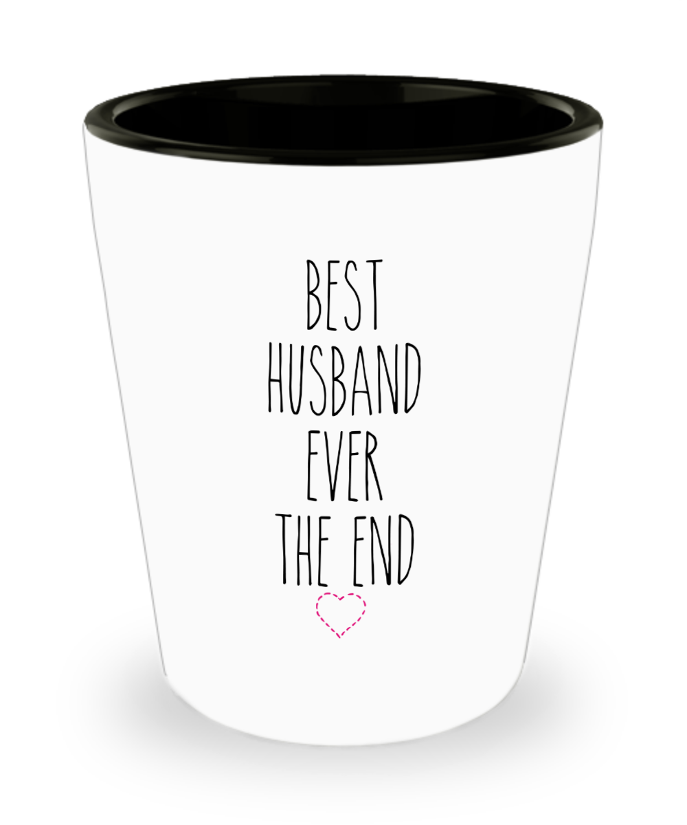 Best Husband Ever Valentine's Day for Husbands Anniversary Ceramic Shot Glass