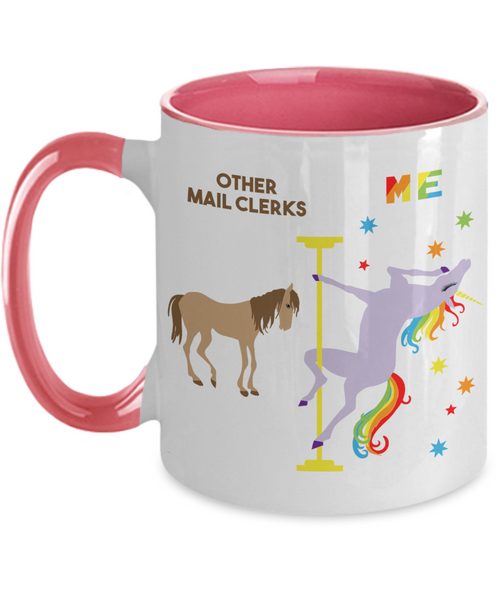 Mail Sorter Gift, Mail Clerk Mug, Mail Clerk Gift Other Mail Clerks Two Toned Coffee Cup