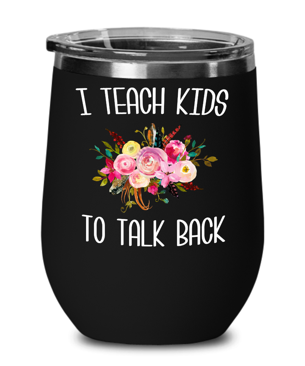 Speech Therapist Gifts SLP Wine Tumbler Gift for Speech Language Pathologist SLP Therapy Tumbler Floral Insulated Hot Cold Cup BPA Free