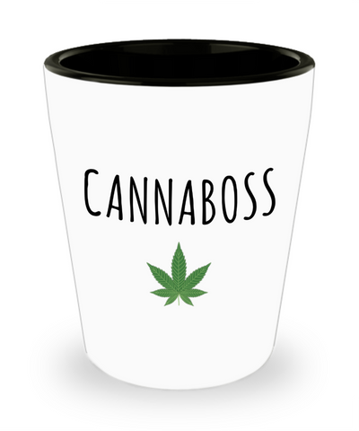 Weed Leaf Ceramic Shot Glass Cannabis Marijuana Grower Gift New Dispensary Owner Gifts CBD Oil Stoner Gift