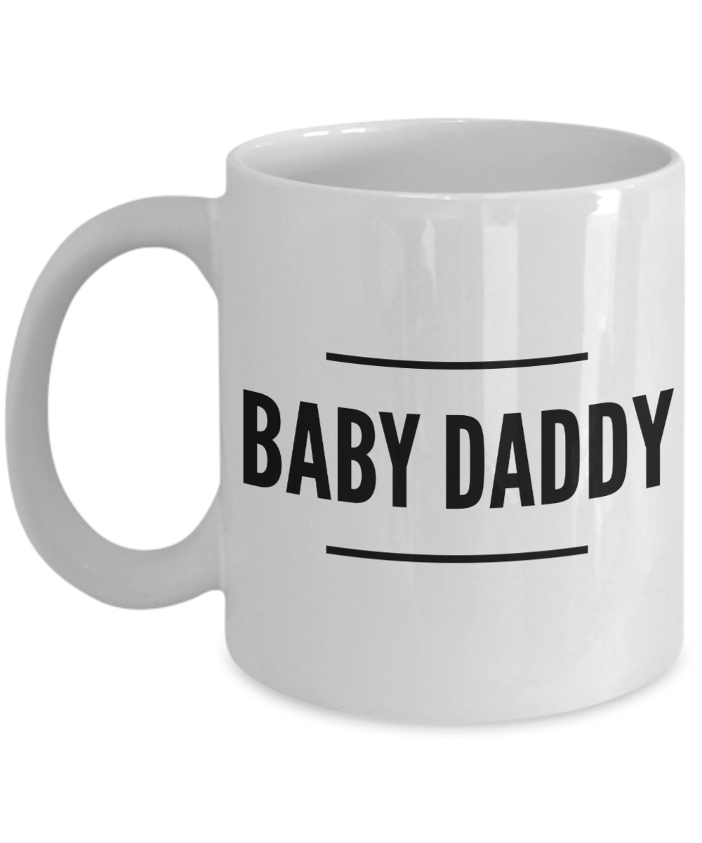 New Dad Gifts Ideas Funny Coffee Mugs - Baby Daddy Ceramic Coffee Cup-Cute But Rude